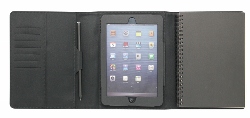 FOL07 - Black PU iPad mini case with notebook